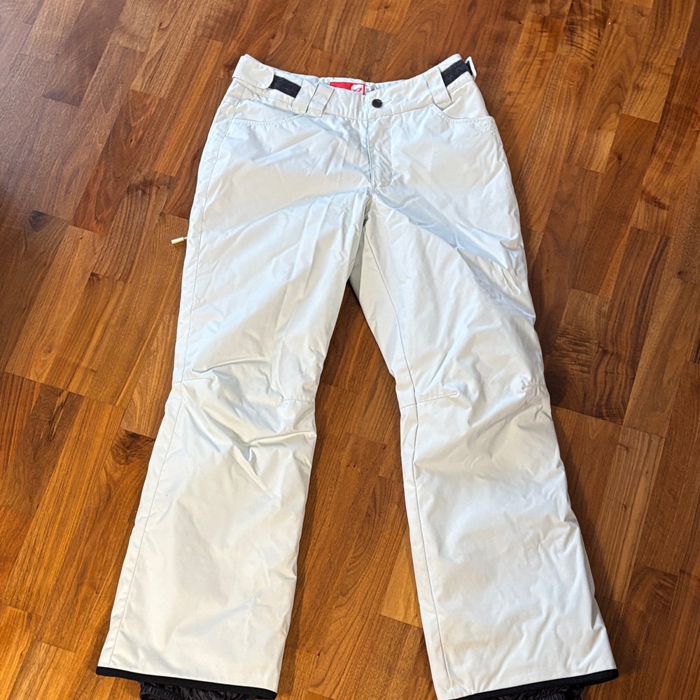 Orage Women’s White Snow Pants - Insulated Ski Joggers